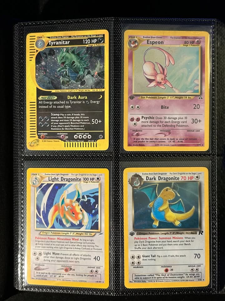 Binder Full 160 Pokemon Cards Vintage HOLO 1st Edition Collection Lot