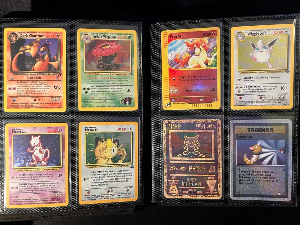 Binder Full 160 Pokemon Cards Vintage HOLO 1st Edition Collection Lot
