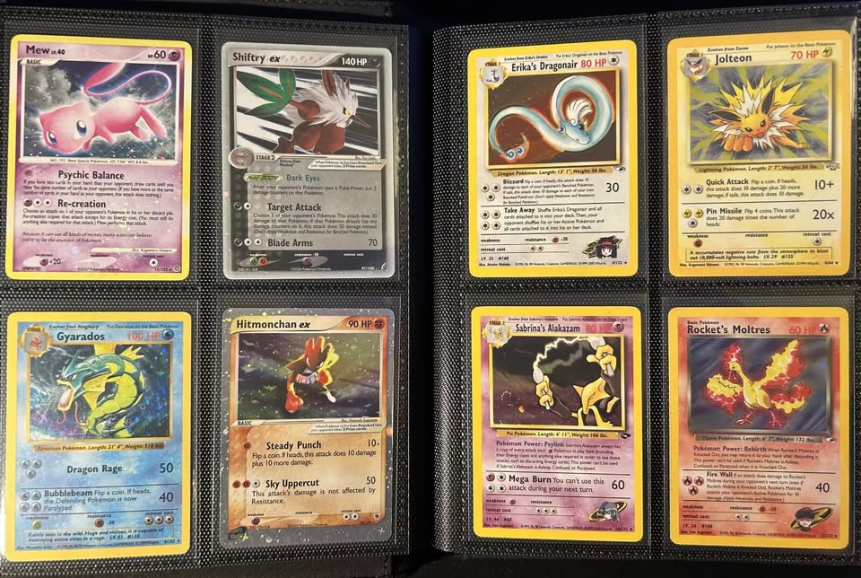 Binder Full 160 Pokemon Cards Vintage HOLO 1st Edition Collection Lot