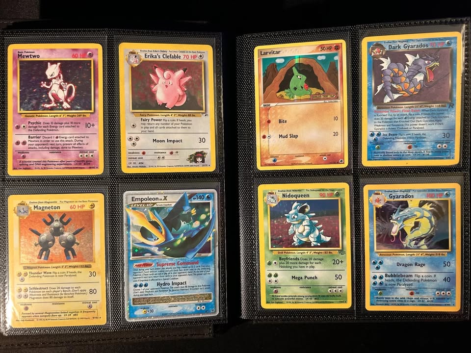 Binder Full 160 Pokemon Cards Vintage HOLO 1st Edition Collection Lot