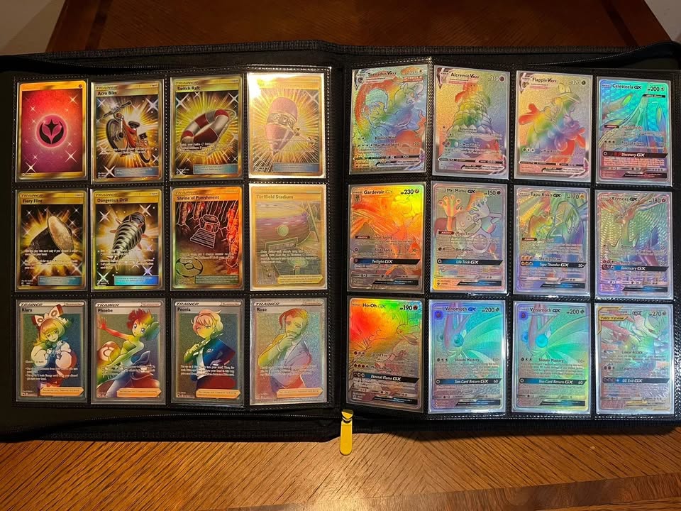Pokemon Binder Collection Lot Massive Rare Holos Near Mint 480 Cards GX V Star