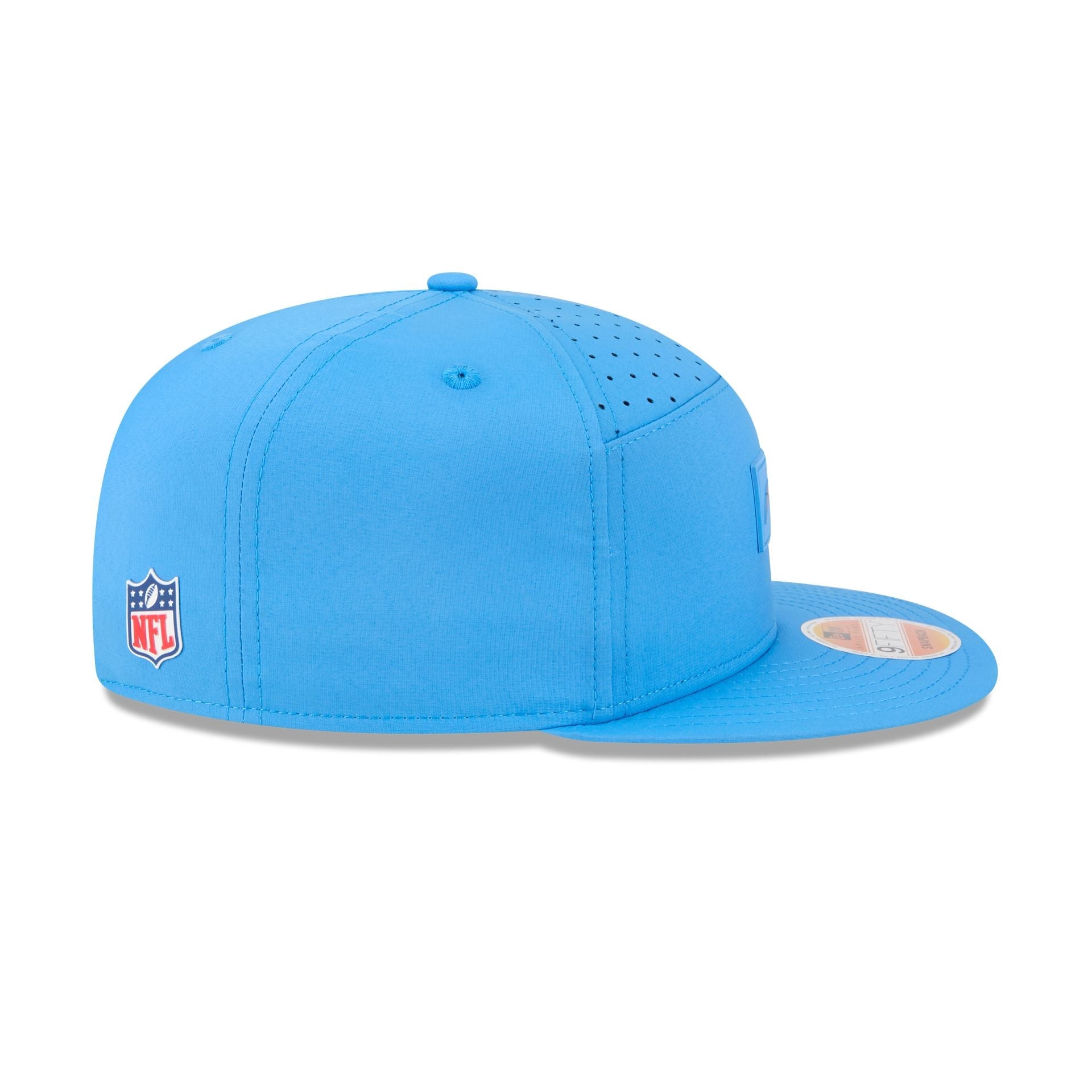 Los Angeles Chargers 2025 Sideline Hot Weather Split Panel 9FIFTY Snapback Hat