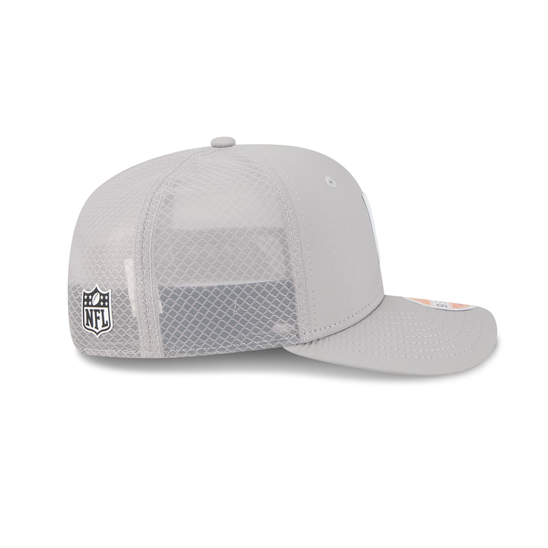 Cincinnati Bengals 2025 Sideline Hot Weather Gray 9SEVENTY Trucker Hat