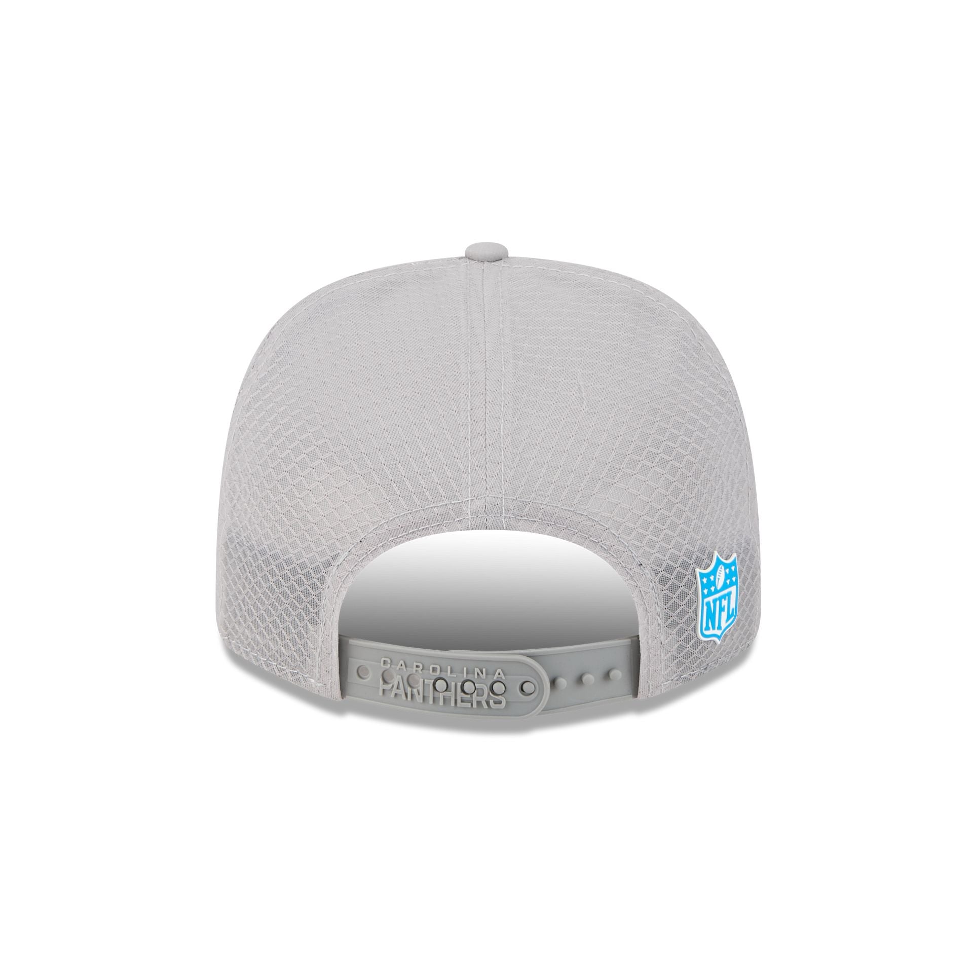 Carolina Panthers 2025 Sideline Hot Weather Gray 9SEVENTY Trucker Hat
