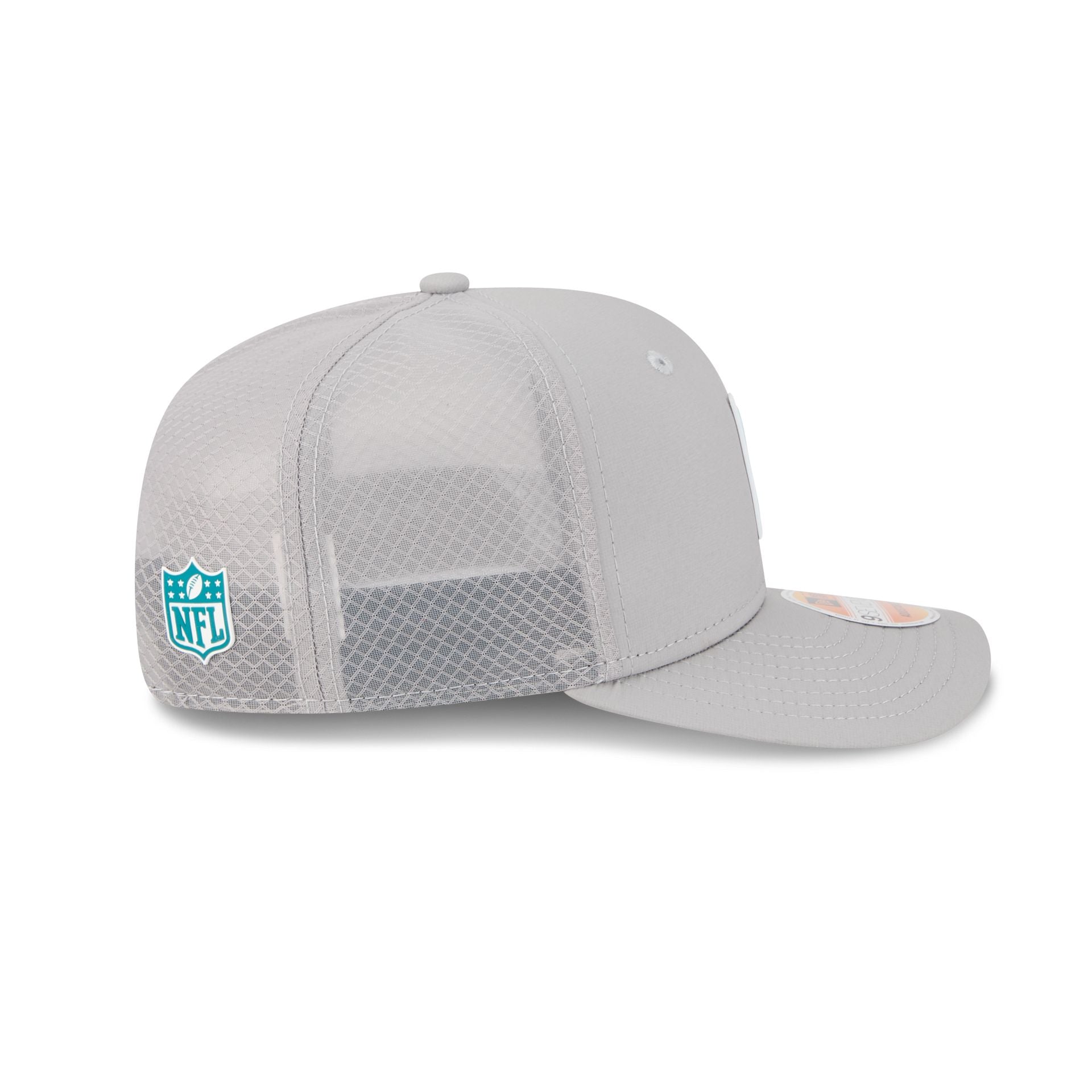 Jacksonville Jaguars 2025 Sideline Hot Weather Gray 9SEVENTY Trucker Hat