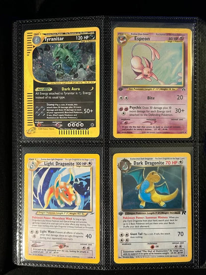 Binder Full 160 Pokemon Cards Vintage HOLO 1st Edition Collection Lot
