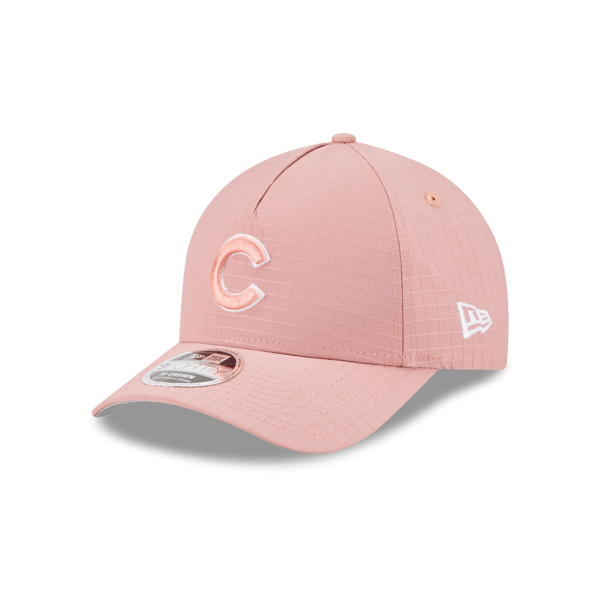Chicago Cubs Pink Ripstop 9FORTY M-Crown A-Frame Snapback Hat