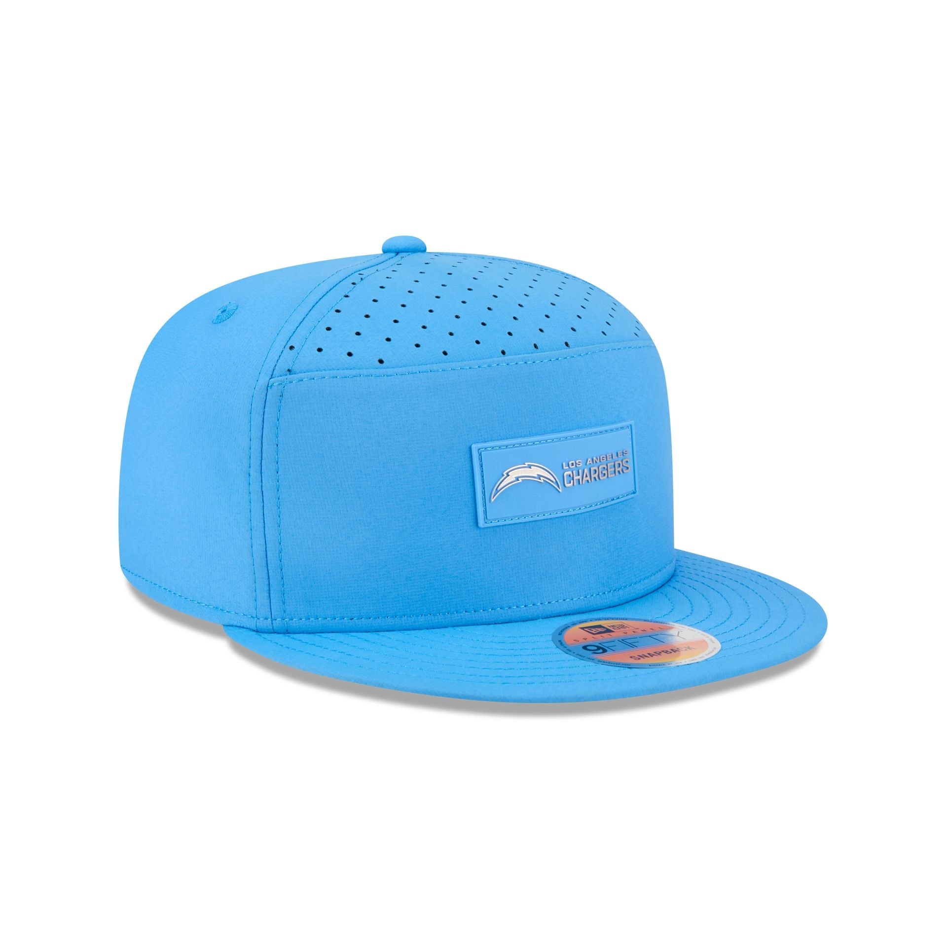 Los Angeles Chargers 2025 Sideline Hot Weather Split Panel 9FIFTY Snapback Hat
