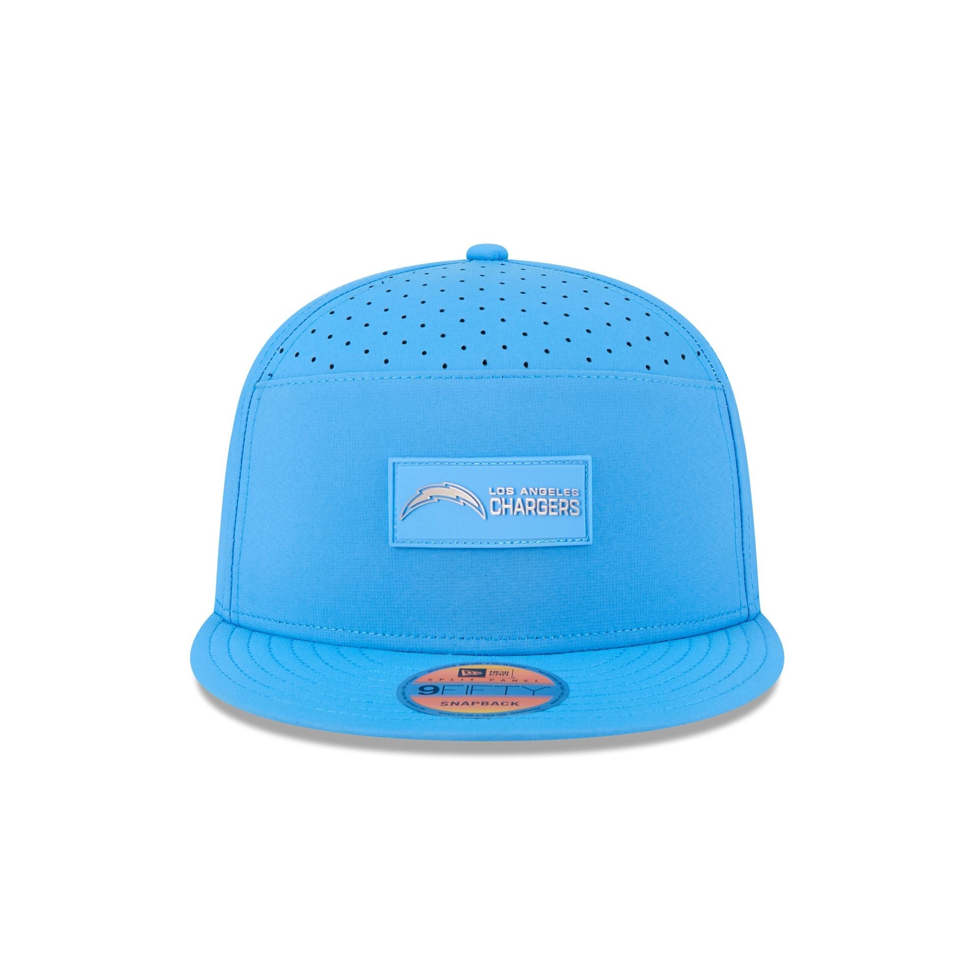 Los Angeles Chargers 2025 Sideline Hot Weather Split Panel 9FIFTY Snapback Hat