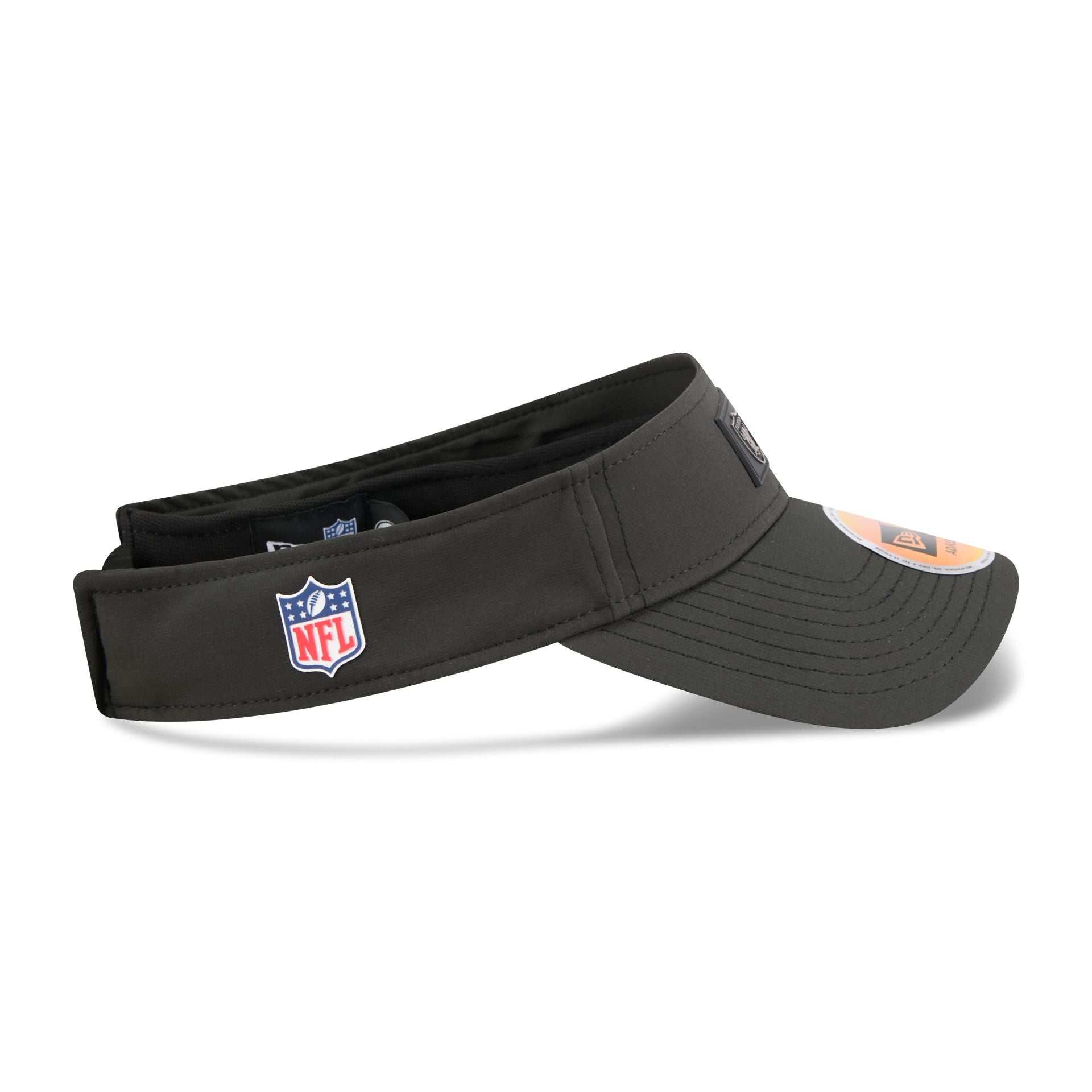 Las Vegas Raiders 2025 Sideline Hot Weather Visor Adjustable Hat