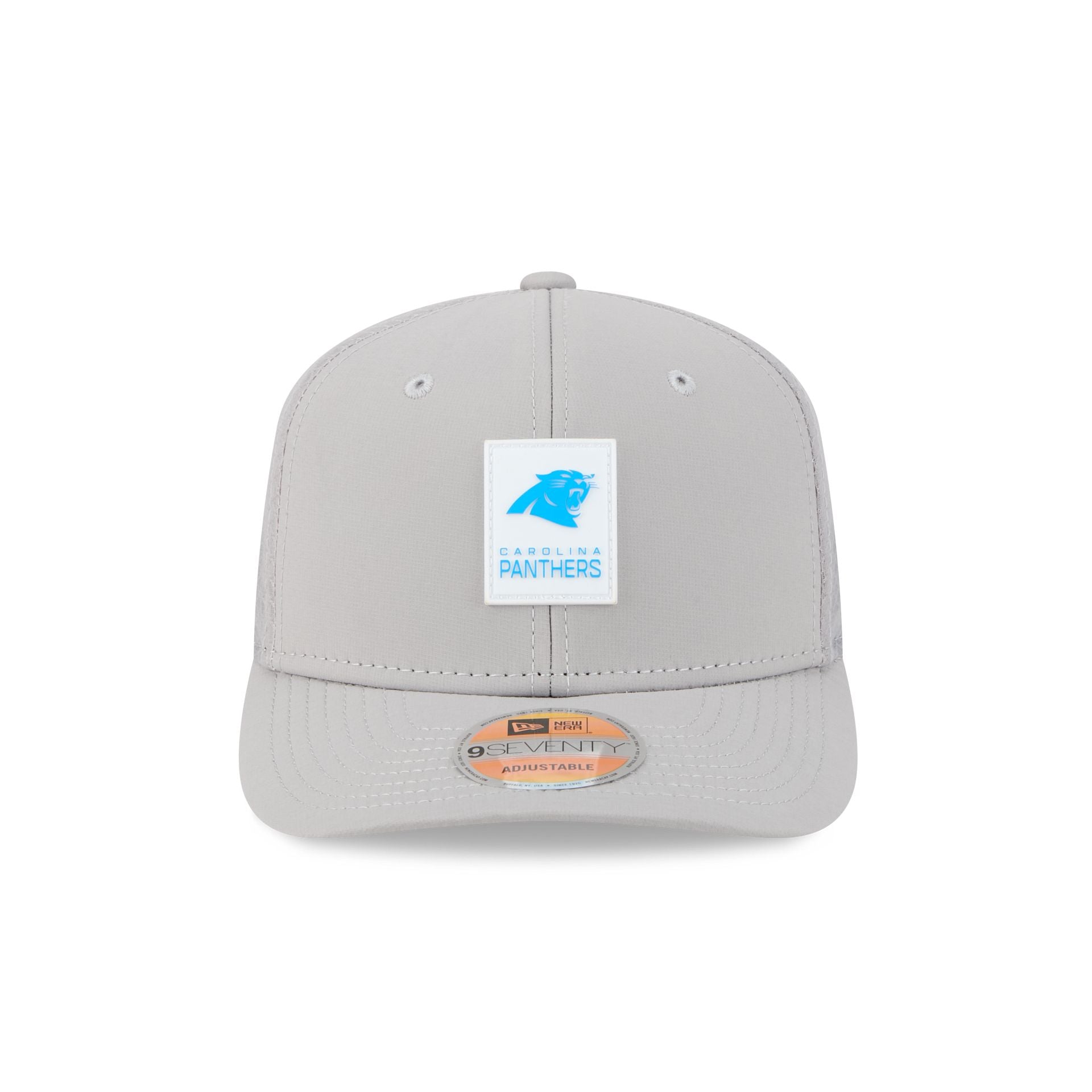Carolina Panthers 2025 Sideline Hot Weather Gray 9SEVENTY Trucker Hat