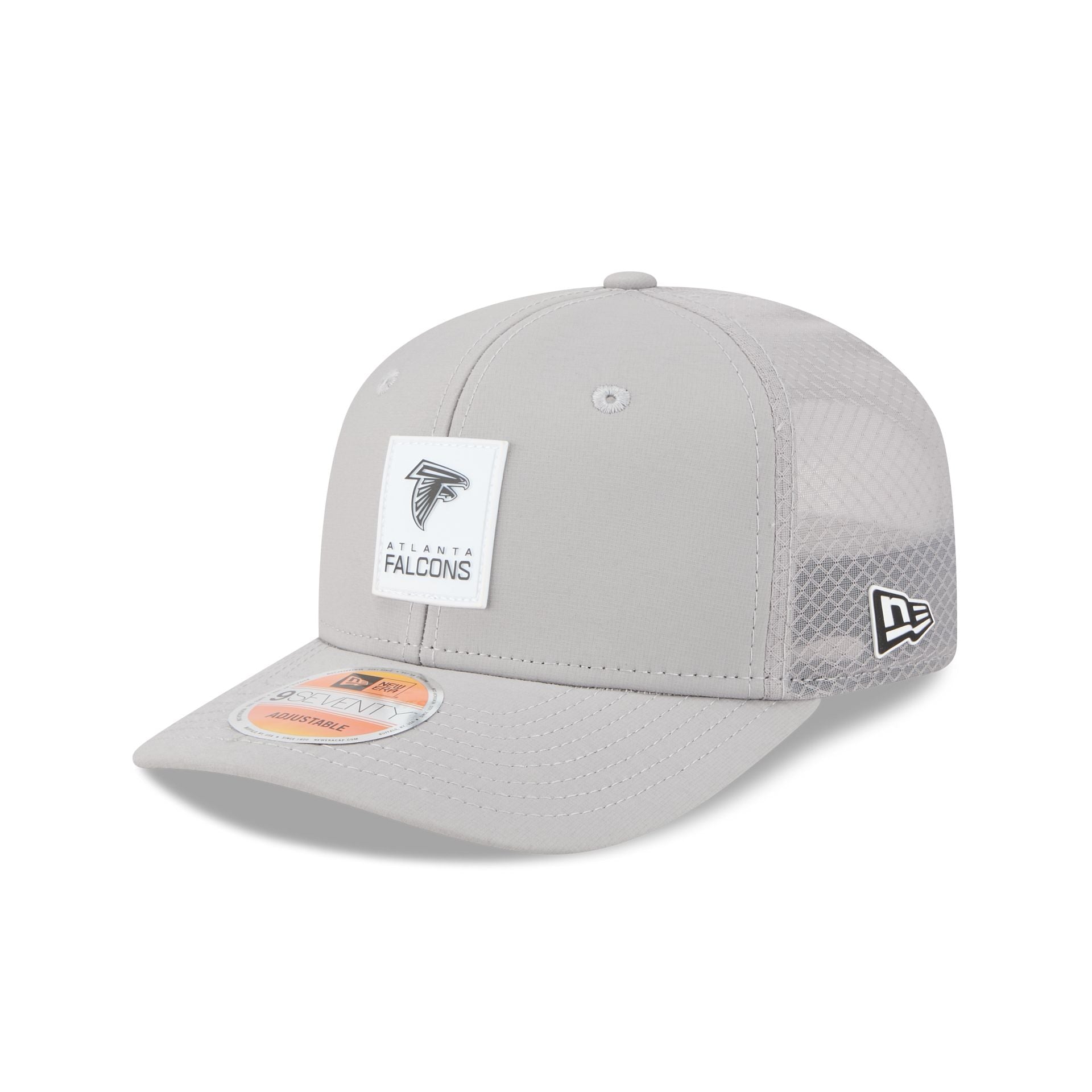 Atlanta Falcons 2025 Sideline Hot Weather Gray 9SEVENTY Trucker Hat
