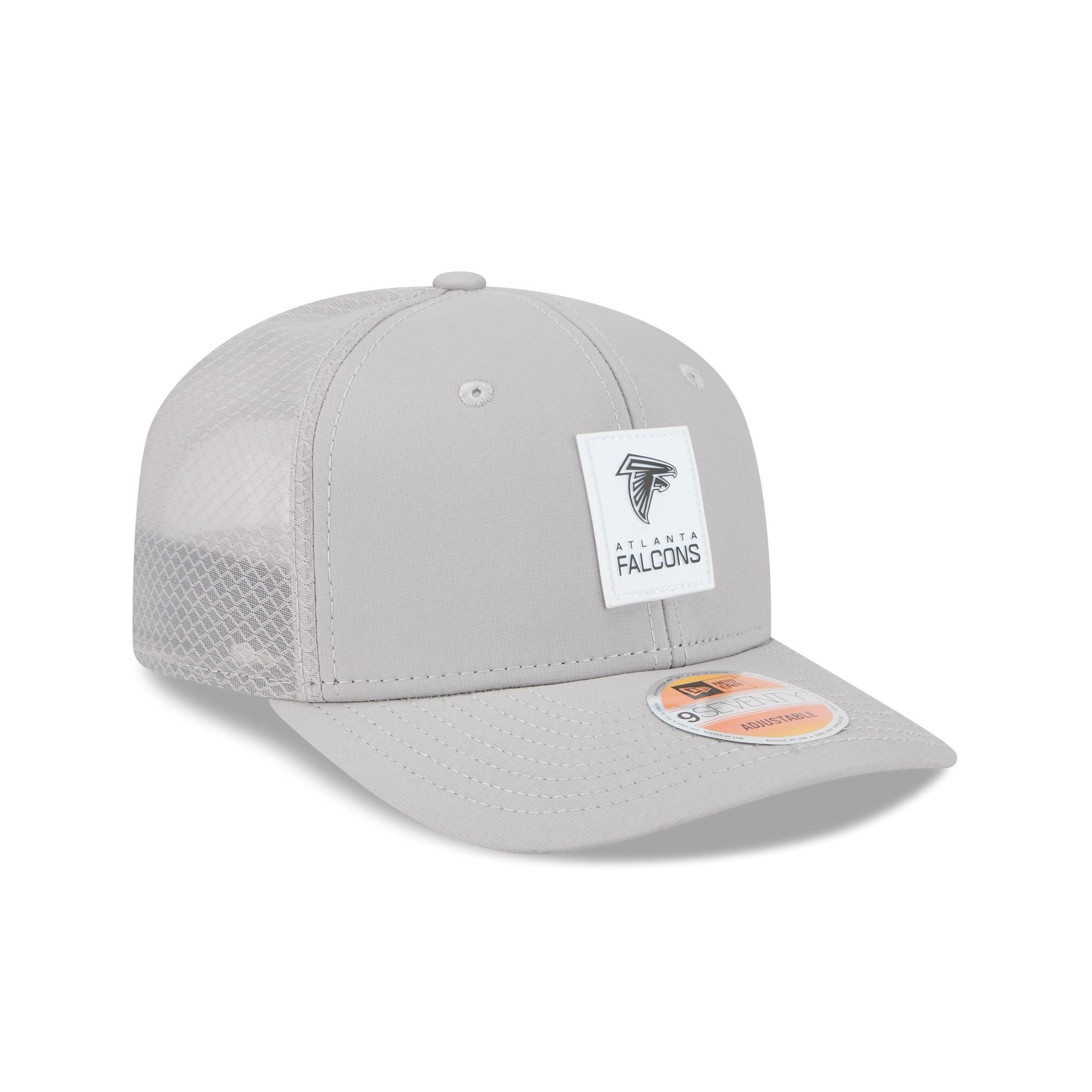 Atlanta Falcons 2025 Sideline Hot Weather Gray 9SEVENTY Trucker Hat
